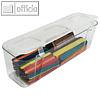 Aufbewahrungsbox "LARGE" für Caddy-Organizer, (B)338 mm, PS, transparent