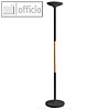 unilux LED-Deckenfluter PRYSKA, 37W, dimmbar, (H)180 cm, buche/schwarz,400153677