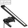 LED-Videokonferenzleuchte, USB-Anschluss, dimmbar, Alu/Kunststoff, schwarz