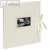 Hochzeitsalbum f?r 300 Fotos, 60 Seiten, 290 x 320 mm, Stoff, elfenbein, 11154E