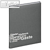 G?stebuch Europa, (B)195 x (H)255 mm, 192 Blatt, Stoffeinband, grau, 30918-10