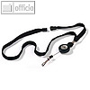 Textilband mit Jojo und Sicherheitsverschluss, Bandl?nge: 44 cm, schwarz, 895701