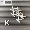 officio Zeichen für Rillentafel - Buchstabe "K", H 30 mm, weiß, 4 Stück, charK