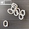 officio Zeichen für Rillentafel - Buchstabe "Q", H 30 mm, weiß, 4 Stück, charQ