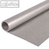 Clairefontaine Kraftpapier, 70 cm breit x 3m lang, 65 g/m?, silber, 95776c