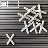 officio Zeichen für Rillentafel - Buchstabe "X", H 30 mm, weiß, 4 Stück, charX