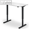 Sitz- / Stehschreibtisch, (B)1.200 x (T)650 x (H)715-1.205 mm, wei? / schwarz