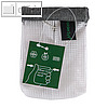 Tasche DIN A7 mit Schnappverschluss & Rei?verschlussfach, Folie PVC-frei