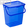 Waschmittelbox mit Deckel & Tragegriff, 6 Liter, (H)25 cm, Kunststoff, blau