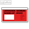 Dokumententasche DL, extra stark, LIEFERSCHEIN/RECHNUNG, 500er-Pack, V722182