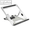 Notebook-St?nder, bis 43.18cm (17"), 5 Winkel einstellbar, klappbar, Alu, silber