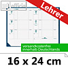 Lehrerkalender Texthebdo Club - 16 x 24 cm, 1 Woche/2 Seiten, marine, 296210Q