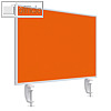 Magnetoplan Tischtrennwand VarioPin, 800 x 500 mm, Filz/Alu, orange, 1108044