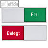 Officio Tuerschild Frei Belegt Deutsch