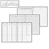 Brunnen Lehrerkalender DIN A4, 1 Woche/2 Seiten, schwarz, 1075760906