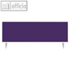 Magnetoplan Tischtrennwand VarioPin, 1.600 x 500 mm, Filz/Alu, violett, 1116011