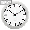 PEWETA Funkwanduhr Bahnhof, (?)30 cm, Kunststoff, silber, 51.001.323