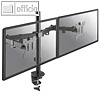 Monitor-Halterung für 2 Monitore, bis 32", max. 8kg, Tischklemme, schwarz