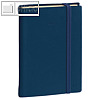 DAILY 24 PRESTIGE Terminkalender 16 x 24 cm, 1 Tag/1 Seite, SILK marine, 377012Q