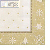 Servietten ROYAL Collection X-Mas, 1/4-Falz, 25 x 25 cm, Tissue, gold, 280 St.