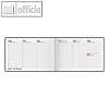 Quer-/Taschenkalender Septimus, 158 x 108 mm, 1 Wo / 2 S., Kunststoffeinband, bl