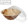 Schale mit transparentem Deckel, 300ml, (?)15 x (H)8.3 cm, Palmblatt/rPET, 50St.