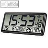 Digitale Funk-Tisch/Wanduhr, (B)36 cm, Thermometer & Hygrometer, Batteriebetrieb