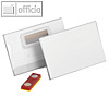 Namensschild Magnet, 90 x 54 mm, Daumenstanzung, verdrehsicher, 25 St., 824419