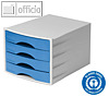 Durable Schubladenbox Eco 4 blau