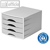 Durable Schubladenbox Eco 4 grau