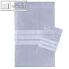 Druckverschlussbeutel 120 x 170 mm, mit Beschriftungsfeld, 50 my, transp., 100 S