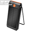 Mobiler Zusatzakku mit Solarpanel und Taschenlampe, 10.000 mAh, schwarz, PA0273
