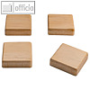 Sigel Holz-Neodym-Magnet für max. 20 Blatt, 33 x 33 x 9 mm, 4er Set, BA211