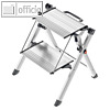 Klapptritt MK80 ComfortLine, (H)60 cm, 2 Stufen, Tragegriff, Alu, silber