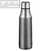 Isolier-Trinkflasche, 0.5 Liter, (H)246 mm, 305 g, Edelstahl/PP, grau