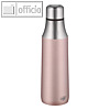 Isolier-Trinkflasche, 0.5 Liter, (H)246 mm, 305 g, Edelstahl/PP, rosa