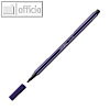 STABILO pen 68, Fasermaler, Tinte auf Wasserbasis, preu?ischblau, 68/22