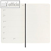 Buchkalender, 1 Woche/1 Seite, 13 x 21 cm (ca. DIN A5), Kartoneinband, schwarz