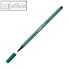 STABILO pen 68, Fasermaler, Tinte auf Wasserbasis, blaugrün, 68/53