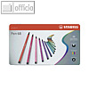 STABILO Fasermaler Pen 68, Metall-Etui mit 30 Farben, sortiert, 6830-6