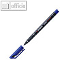 STABILO OHPen Permanent fein, Strichstärke 0.7 mm, blau, 842/41