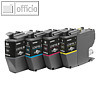 Brother Tintenpatrone Multipack, ca. 4x 500 Seiten, 4-farbig, LC421XLVALDR