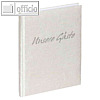 G?stebuch mit Silberpr?gung: ‘Unsere G?ste‘, 192 Seiten, (H)255 mm, Leinen, wei?