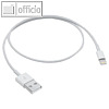 Apple USB 2.0 A / Lightning Kabel, Länge: 0.5 m, weiß, ME291ZM/A