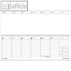 Tischquerkalender Giganta XXL, 42.2 x 14.8 cm, 1 Woche/2 Seiten, Recycling