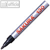 SAKURA Permanent-Marker Pen-touch 130, Rundspitze 1.2 mm, schwarz, SAKURA13049