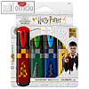 Textmarker HARRY POTTER, Keilspitze 1-5 mm, dokumentenecht, sortiert, 4er Karton