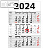 3-Monatswandkalender, 3 Monate/1 Seite, 300 x 440 mm, Datumsschieber, 2 St?ck
