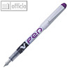 Einweg-Füllhalter V-Pen, Federbreite: 0.5 mm, Strichfarbe: violett, löschbar