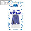 Clairefontaine Geburtstagskerzen-Set "Happy Birthday", (H)75 mm, blau, 26571-BC